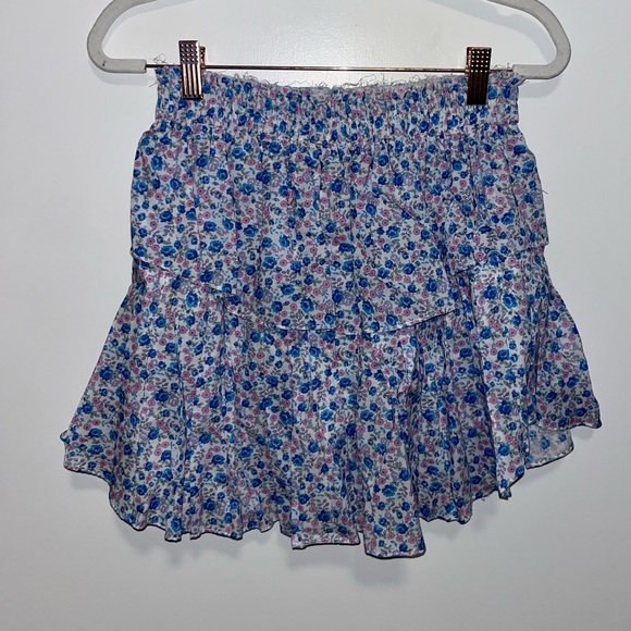 LoveShackFancy Skirts Loveshackfancy Ruffle Mini Skirt Crushed